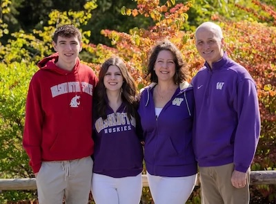 Congressman Adam Smith and his family